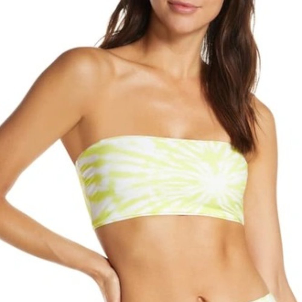 NWT Seafolly X Revolve Beach Break Tube Top in Limemade